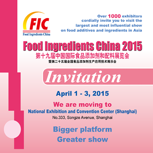 Ingredientes Alimentares China 2015